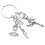 Stylish Dance Theme Keychain Featuring A Graceful Ballerinas 1