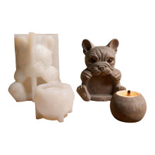 Moule de bouledogue français en silicone réutilisable pour l’art