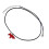 Collier Unique en forme de cheval rouge, cordon en cuir 1