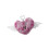 Porte-clés élégant en peluche imprimé léopard, avec-Rose rouge 1