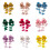 Boucles d'oreilles pendantes féminines multicouches en-Rose 2