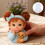 Moule en Silicone pour Pot de fleur de chiot bouclé mignon, pour 5