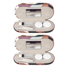 2Sets Brillenaufbewahrungskoffer Mit Doppeltem Handarbeit