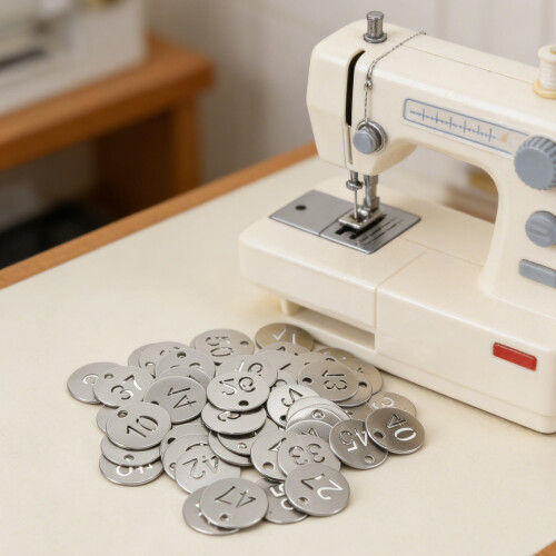 50Stk Schlüsselanhänger Mit , Silber, , Für Büro 2