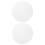 2Pcs White Acrylic Round Lamp Shade Diffuser for Drum Style Lampshades 1