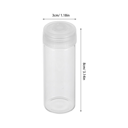 12Stk Transparent - -Set Mit Deckel Für Labor & Heim 1