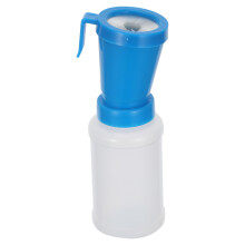 Blue Dairy Cow Teat Dip Cup Plastic with Anti Siphon Feature
