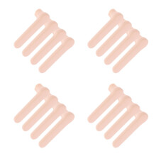 16Pcs Durable Beige Silicone Door Handle Protectors for Cabinet Use