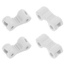 4Pcs Silicone Frame Hinge Repair Kit White for Eyeglasses Easy DIY Fix