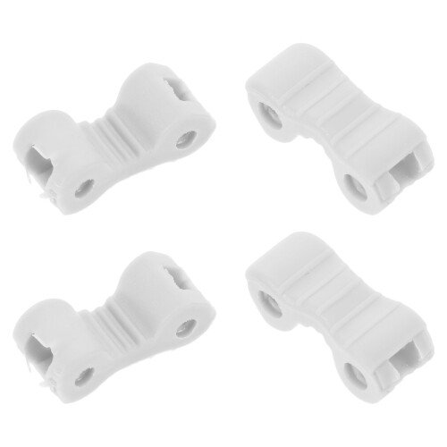 4Pcs Silicone Frame Hinge Repair Kit White for Eyeglasses Easy DIY Fix