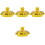 4Pcs Yellow Ceramic Replacement Lid for Tea Kettle Set 2