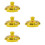 4Pcs Yellow Ceramic Replacement Lid for Tea Kettle Set 6