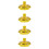 4Pcs Yellow Ceramic Replacement Lid for Tea Kettle Set 7