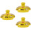 3Pcs Ceramic Tea Cup Lid Yellow Cover Household Teapot Replacement 5