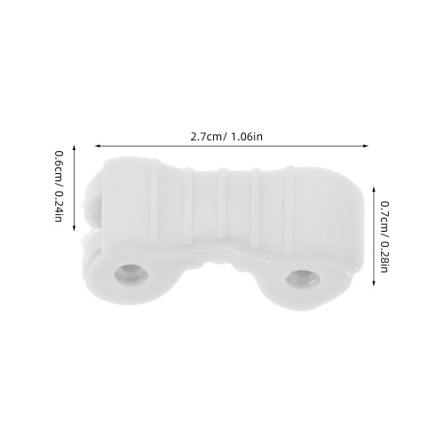 4Pcs Silicone Frame Hinge Repair Kit White for Eyeglasses Easy DIY Fix 1