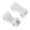 4Pcs Silicone Frame Hinge Repair Kit White for Eyeglasses Easy DIY Fix 4