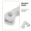 4Pcs Silicone Frame Hinge Repair Kit White for Eyeglasses Easy DIY Fix 5