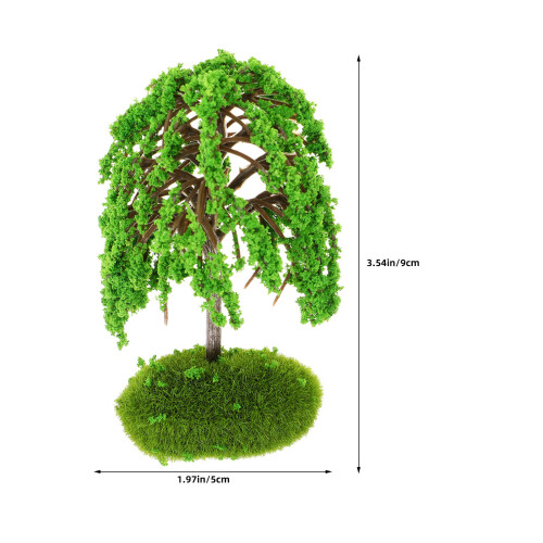 3Pcs Small Scale Plastic Landscape Trees for DIY Train Layout Decor 1