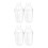 4Pcs Plastic Cocktail Mixer Shaker Transparent with Scale for Drinks 2