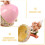 Pink Metal Squirrel Figurine Jewelry Box Small Trinket Organizer 4