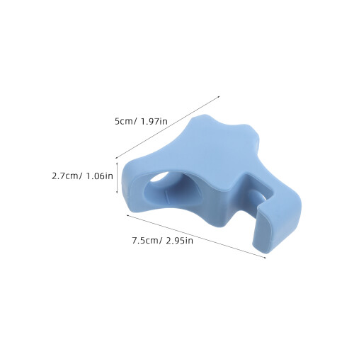 Sky-Blue Silicone Eye Drop Guide Stable No-Mess Applicator Aid 1