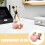 Pink Metal Squirrel Figurine Jewelry Box Small Trinket Organizer 6
