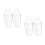 4Pcs Plastic Cocktail Mixer Shaker Transparent with Scale for Drinks 5