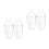 4Pcs Plastic Cocktail Mixer Shaker Transparent with Scale for Drinks 6