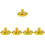 5Pcs Yellow Ceramic Teapot Lid Replacement Heat-Resistant Cover 4