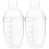 4Pcs Plastic Cocktail Mixer Shaker Transparent with Scale for Drinks 9
