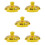 5Pcs Yellow Ceramic Teapot Lid Replacement Heat-Resistant Cover 7