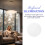 2Pcs White Acrylic Round Lamp Shade Diffuser for Drum Style Lampshades 5