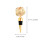 2Pcs Reusable Golden Alloy Plugs Rose Shape Set 8
