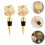 2Pcs Reusable Golden Alloy Plugs Rose Shape Set 9