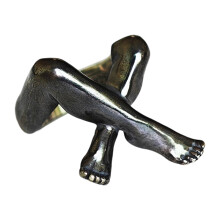Multipurpose Finger Rings Party Accessories Leg Geometric-black