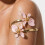 Open Adjustable Flower Theme Bracelet Modern Flower-Pink 5