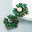 2pcs Fashionable Flower Studs Earrings Multicolor-Multicolour 5