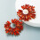 2pcs Fashionable Flower Studs Earrings Multicolor-Multicolour 6