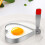 Eierringformen aus Edelstahl – Herz, Blume, Stern 5