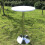 White fitted round tablecloth spandex 24 inch 5-pack 3