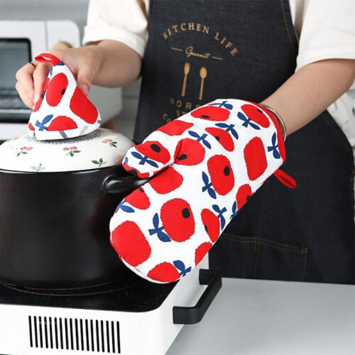 Gants de cuisine résistants à la chaleur, 2 pièces 1