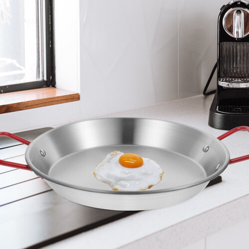 Stainless Steel Paella Pan 30x20cm 1