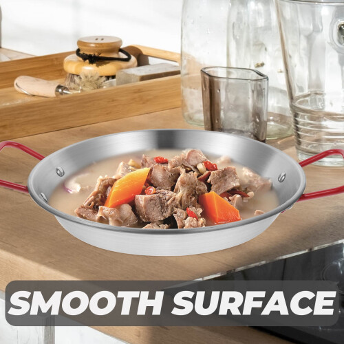 Stainless Steel Paella Pan 30cm 2