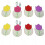 Easter tableware organizer silverware holder case 4-piece 4