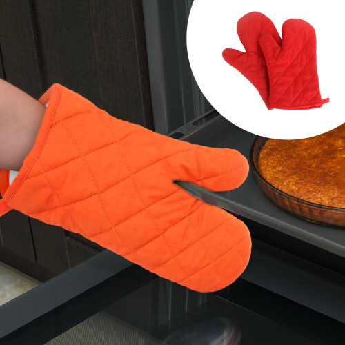 Luvas de forno de algodão com isolamento térmico, par 1