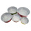 Ensemble de 5 bols mélangeurs en acier inoxydable 4