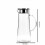 Giyblacko Glaskrug mit Deckel und Griff, 2 l 3
