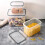 Transparent plastic storage tank with lid 1 piece 2