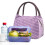 Sac isotherme rayé rouge pour femme 4