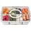 Delad serveringsbricka med lock och handtag - Snackle Box Charkuteribehållare (2-pack) 1